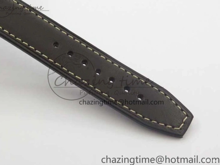 MIROTIME 0508 Pilot Chrono Spitfire IW387903 SS ZF 1:1 Best Edition Black Dial on Brown Leather Strap A OdorResistant 7127